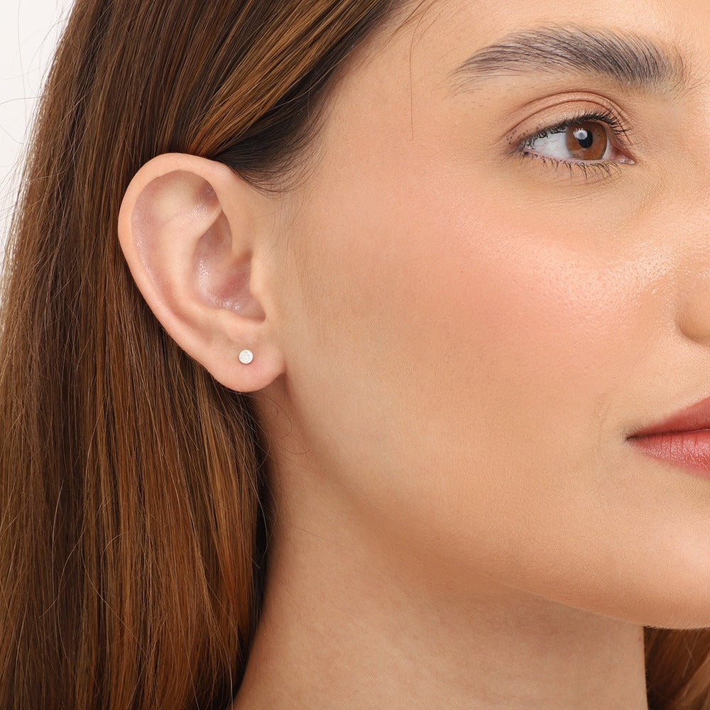 Brinco Prata 925 com Zircônia