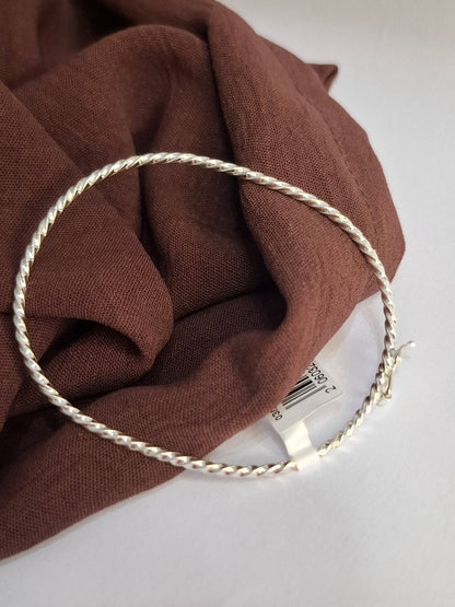 Bracelete Prata 925 Torcido