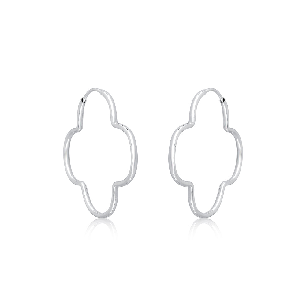 Argola Prata 925 Trevo