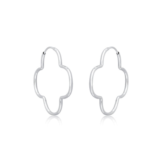 Argola Prata 925 Trevo