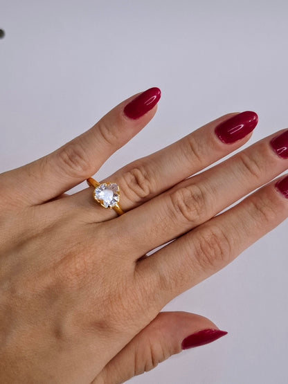 Anel Coração Cristal-16