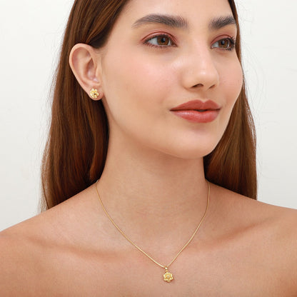 Conjunto Flor Detalhe Cravejado 45 CM