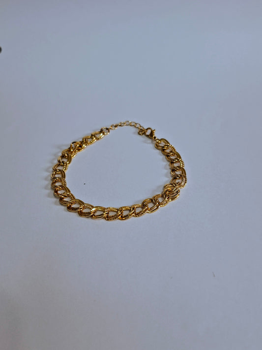 Pulseira Elos Duplos Detalhados